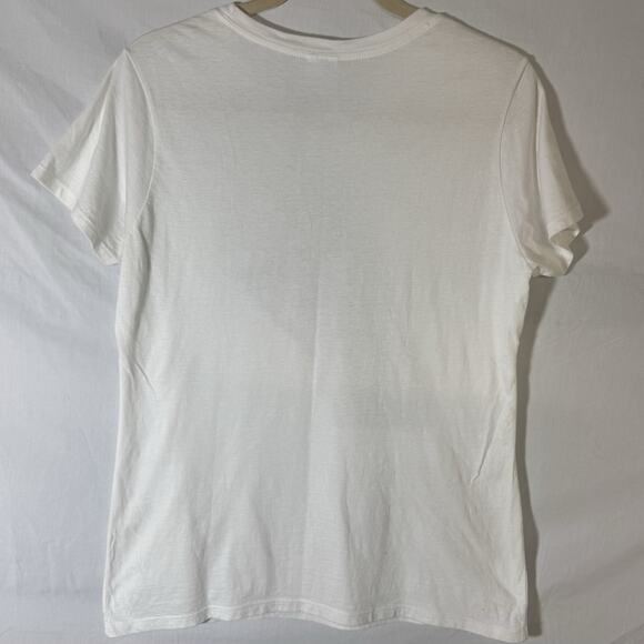 Women's Ivory Ostrich Graphic T-Shirt – Size M – Jumpers Slim Fit Cotton Tee - Picture 4 of 4